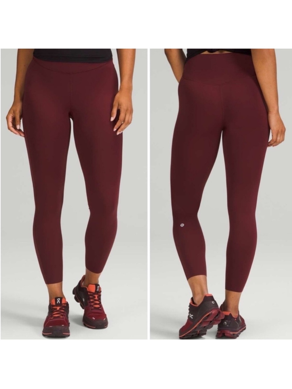 Lululemon‎ Base Pace High-Rise Tight 25" Red Merlot size 6